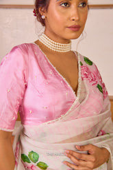 Mala Pink Blouse with Silver